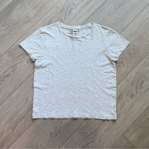 Women's XS Pink Victoria's Secret Heather Grey Short Sleeve Crew Neck T-Shirt